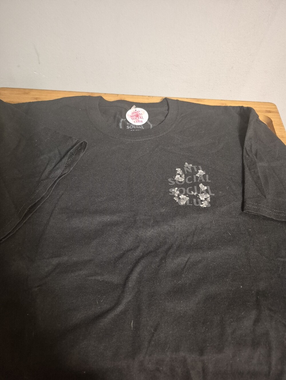 NWT Anti Social Social Club Black Tee(Dramatic Kkoch)